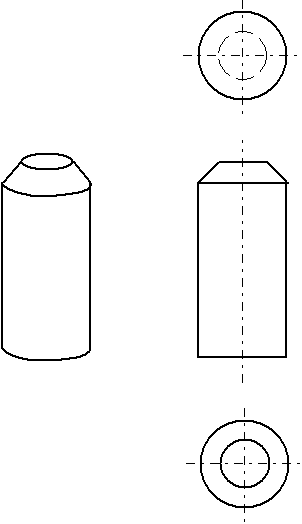 cylindre avec chanfrein